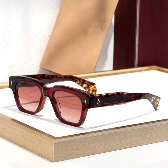 Fellini Cross-Border New Model Handmade Square Retro High-End Sunglasses Jmm Outdoor Sun Protection Trendy Sunglasses