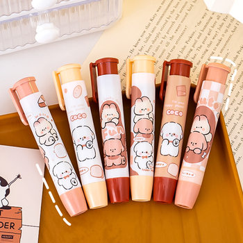Cartoon Cute Puppy Press Eraser Pupils High Color Value Clean No Marks Stationery Children's Less Scrap Rubber