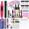 Manicure Nail Polish Glue 35-Piece Set Nail Mold Brush Manicure Manicure Lamp Tool Grinder Polishing Set Wholesale
