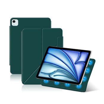 For 2024 iPad air13 flat magnetic double-sided clip protective case m2 flat multi-fold bracket leather case