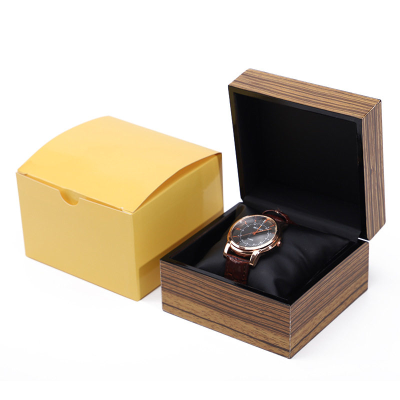 High-End Solid Wood Watch Packaging Box, Wooden Single Watch Box, Painted Wooden Watch Box, Bracelet Jewelry Storage Box
