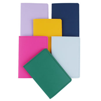 Cross-Border Colorful Blank Pu Leather Rfid Passport Bag Holder Travel Wallet Id Bag Custom Logo