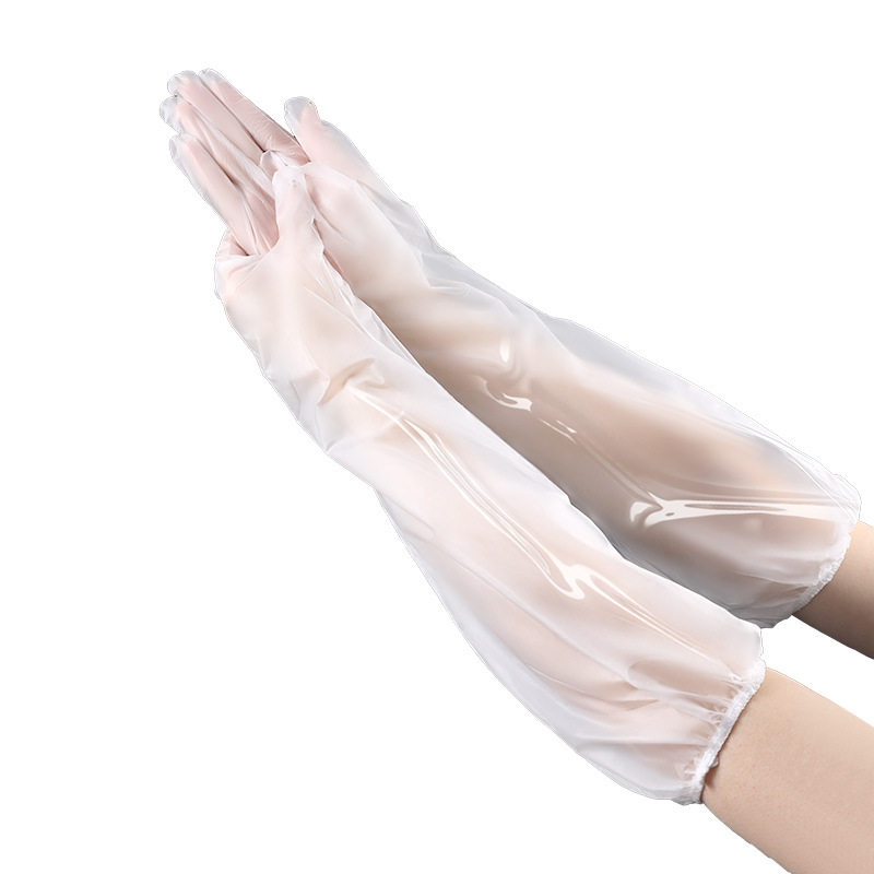 Japanese-style extended dishwashing gloves disposable kitchen oil-proof durable household cleaning waterproof washing clothes cpe gloves