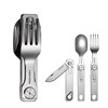 Ron Stainless Steel Practical Rosen Fork and Spoon Xo Outdoor Camping Style Stacking Equipment Series Multi-Purpose Portable Tableware
