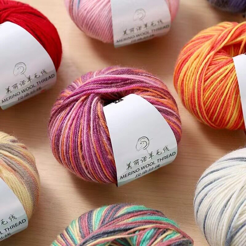 Duan Dye Hand-woven 212 Wool Blended Hand-woven Clothes Hat Scarf Line Hand-made DIY Woven Wool