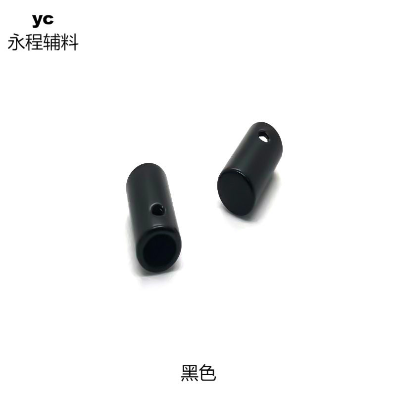 7mm drawstring lock screw metal bell straight rope head buckle electroplating alloy pants rope tail buckle wholesale clothing accessories