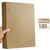 A4 Kraft Paper Dry Glue 210*297 Label Paper Dark Brown Matte Carton Color Laser Inkjet Adhesive Self-Adhesive