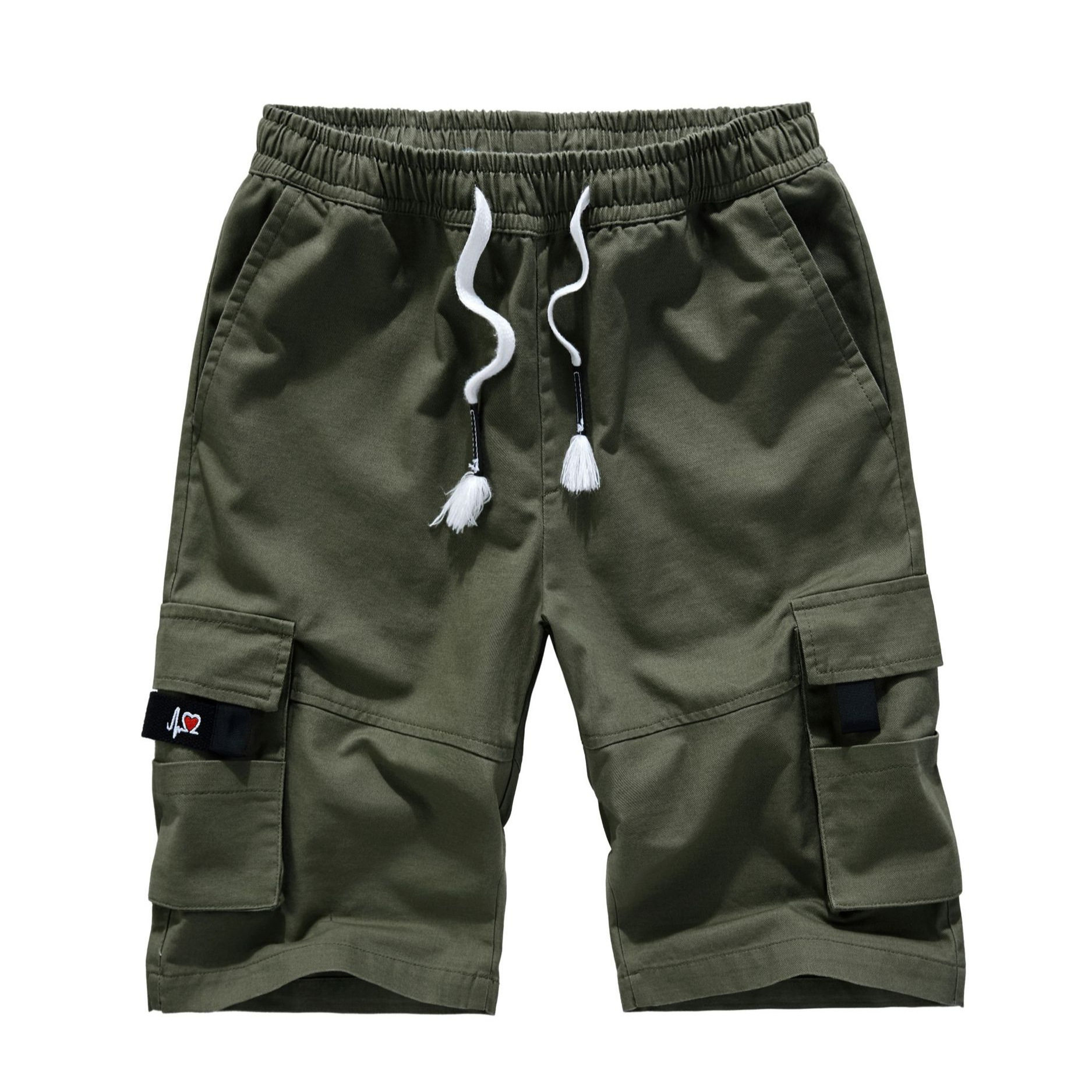 Men's summer European and American pure cotton work shorts l...