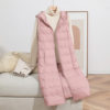 Youjia Clothing Lightweight down Vest for Women, Long Hooded Style, 2025 Autumn/Winter New Model, White Duck down Inner Liner, Warm Vest