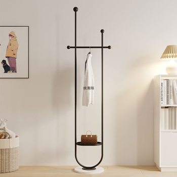 Light Luxury Coat Rack Room Vertical Clothes Rack Floor-Standing Bedroom Home Indoor Clothes Rack Metal Does Not Take up Space Storage