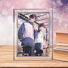 Strict selection of high-level crystal glass photo frame desktop ornaments high color value to send girlfriends gift advertising photo frame