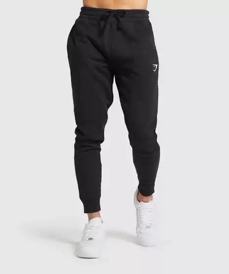 Crest Jogger Running Sports Pants for Men, Thick Fleece Cotton, Loose Casual Training Shark Pants