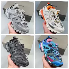 Cross-Border Foreign Trade Paris 3.0 Breathable Thick-Soled Couple's Dad Shoes with Led Lights, Retro Casual Versatile Trendy Brand Sneakers