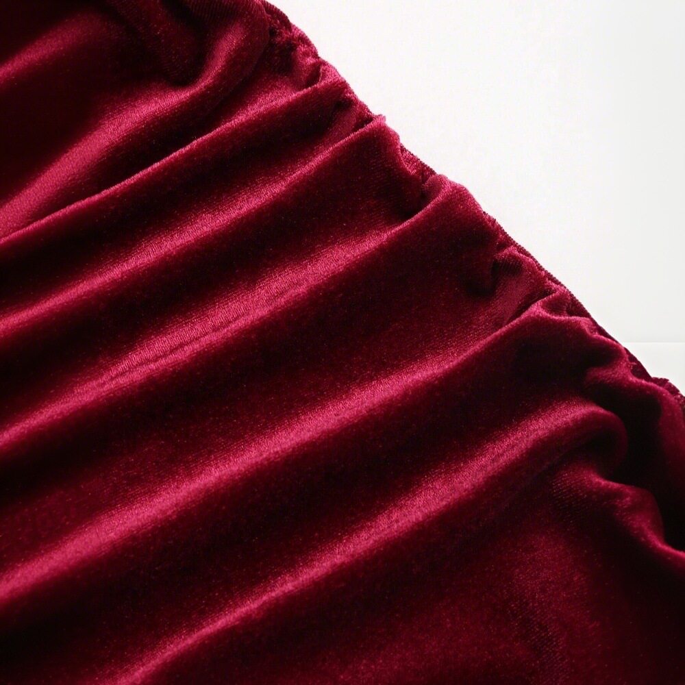 Velvet Midi Dress Elegant Sleeveless Design Perfect for Parties Spring Summer Collection Wholesale Available