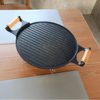 Commercial cassette stove round baking pan maifan Stone non-stick pan oil leakage portable household outdoor smoke-free barbecue pan barbecue plate