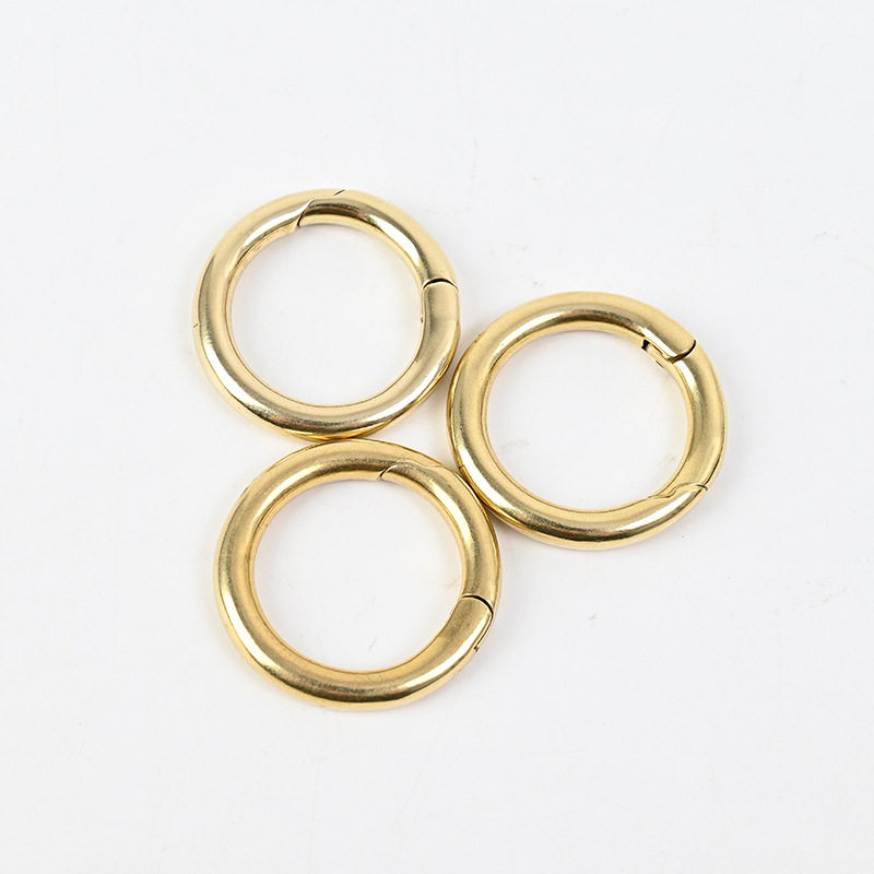 Round Lobster Clasp Open Spring Ring Luggage Hardware Accessories Small Jewelry Material Clasp