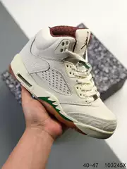 Jordan 5 Retro Aj5 Jordan 5 High-Top Basketball Sneakers Men's Retro Casual Cultural Basketball Shoes