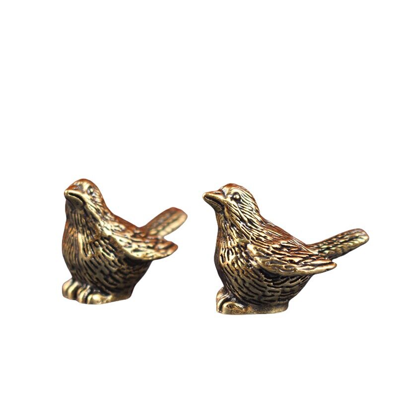 Brass Sparrow Brass Small Ornaments Crafts Stall Small High-Level Mother's Day Gifts Cross-Border New Products Exclusive
