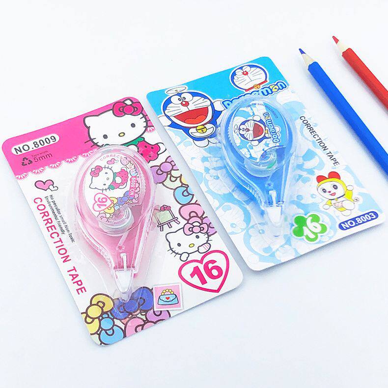 Cartoon correction tape for primary and secondary school students cute mini correction tape kitten correction tape office supplies correction tape wholesale