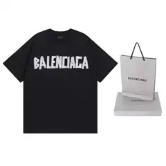 25 Summer New Style Front and Rear Letter Logo Printing Worn Distressed Short-Sleeved Men's and Women's Casual Loose Pure Cotton t Cross-Border Generation F