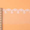 6.4cm Embroidered Mesh Lace, Embroidered Milk Silk Mesh Lace, Wavy Edge Milk Silk Skirt Lace