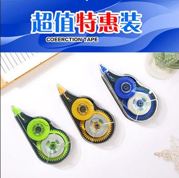 Student Supplies Transparent Correction Tape Office Special Anti-Fall Smooth Continuous Tape Stationery Wholesale Correction Tape