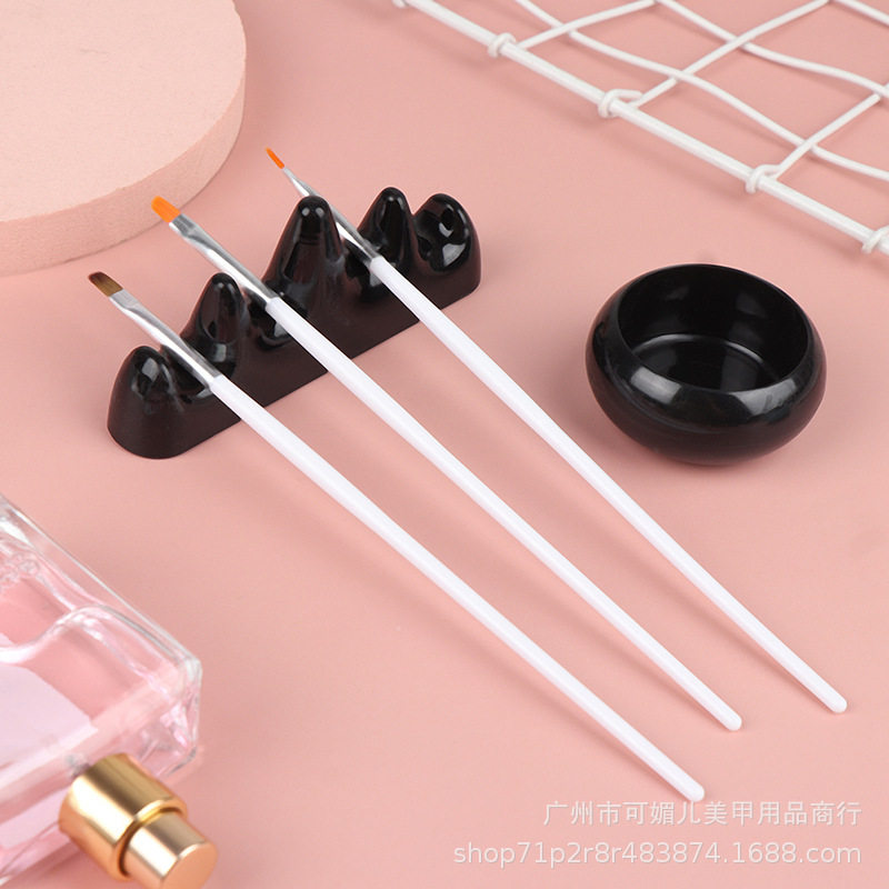 New Japanese simple imitation jade nail pen wash cup pen holder nail cleaning cup nail tools wholesale