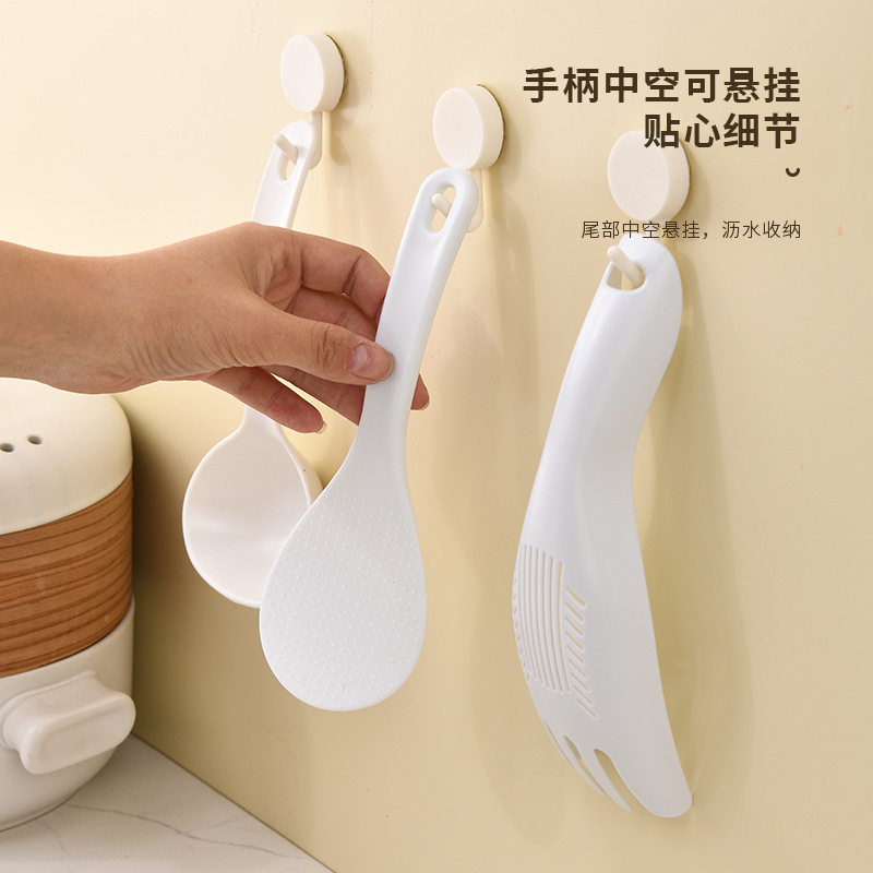 Household Plastic Rice Spoon, Anti-Scalding, Non-Stick Rice Spoon for Electric Rice Cooker, Non-Stick Rice Spatula, High Temperature Resistant, Wholesale