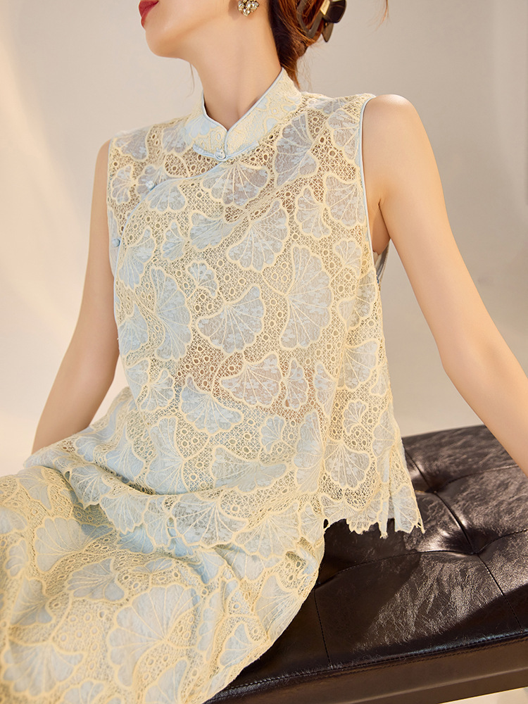 Set áo vest không tay thêu hoa kèm chân váy midi dài hai mảnh — Váy Midi Xanh Nước Biển (Giao Hàng Ngay), Váy Midi Xanh Nước Mây (Giao hàng trong 7 ngày), Áo Vest Xanh Nước Biển (Giao Hàng Ngay), Áo Vest Xanh Nước Biển Cloud (Giao hàng trong 7 ngày)