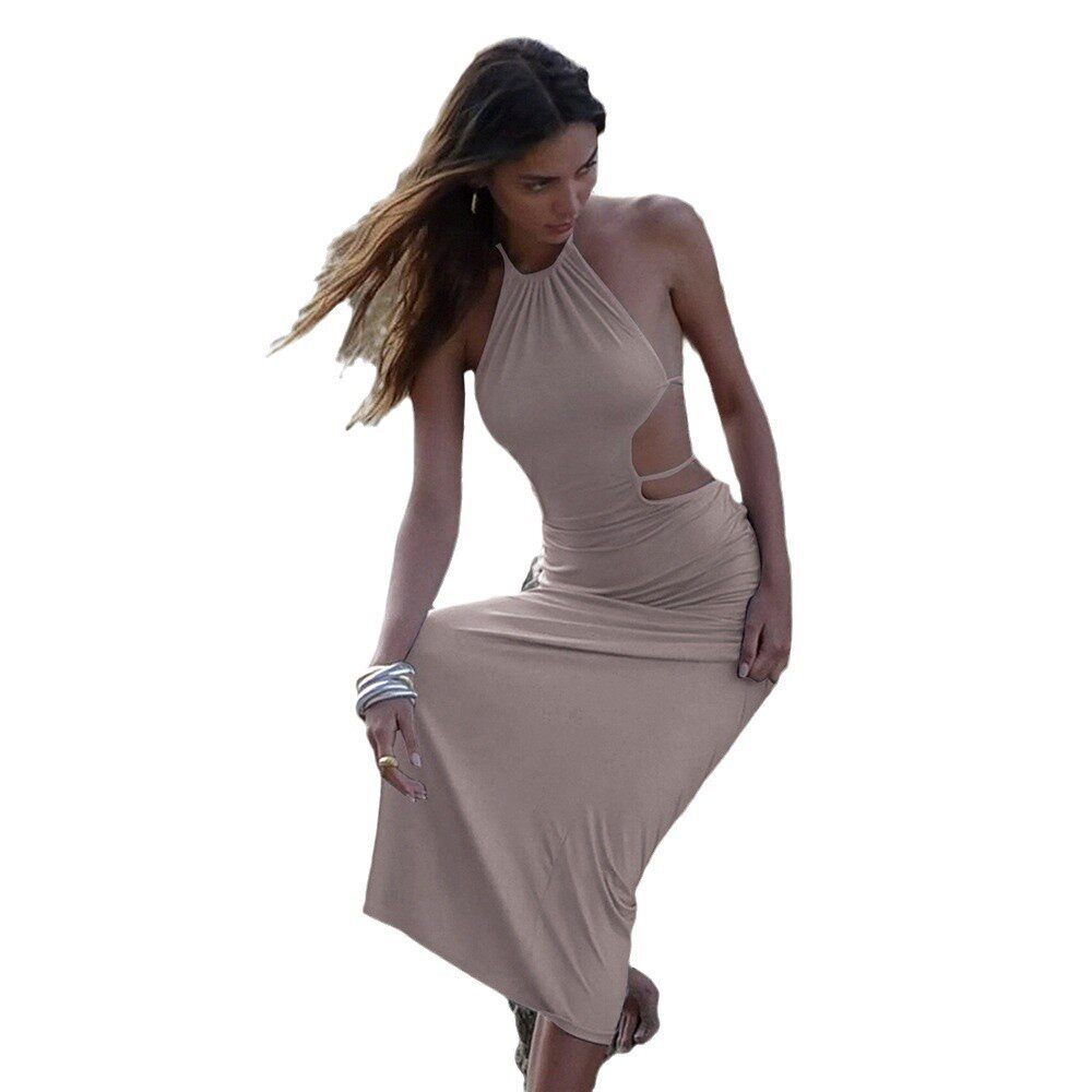 French Inspired Womens Maxi Dress Elegant Soft Fabric Spring Summer Collection Perfect for Vacations Wholesale