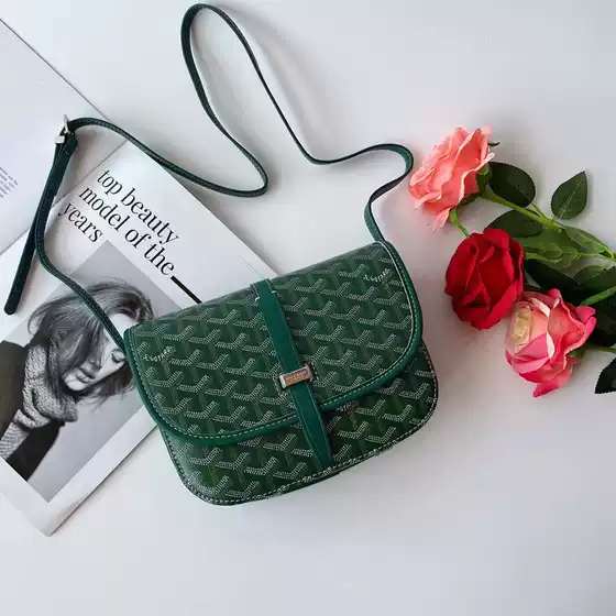 2024 New Dog Teeth Saddle Bag Messenger Bag Saigon Bag Fashionable Hand Shoulder Crossbody Bag Old Flower Women's Bag