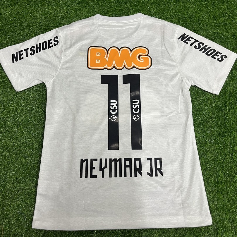 Brazil 2012 Santos jersey Santos commemorative edition football uniform No. 11 Neymar retro white children's clothing