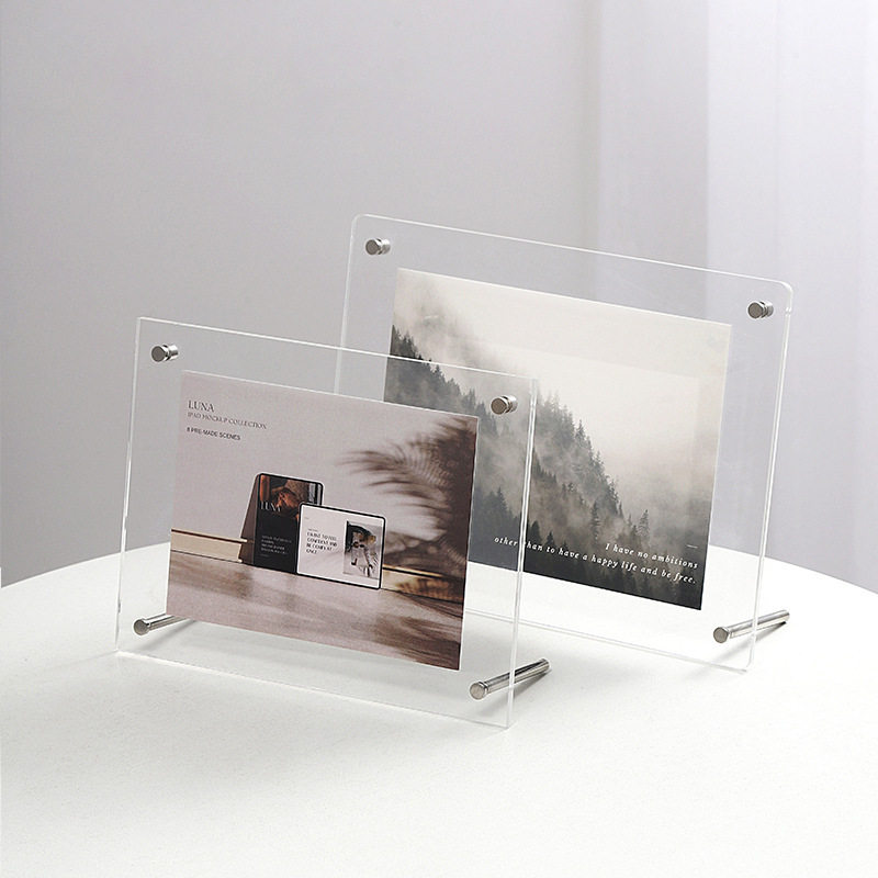 Photo Frame Display Frame 6inch Photo DIY Acrylic Puzzle Frame Wedding Certificate Certificate Ins Desktop Display Frame
