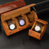 Brown and Black Portable Cross-Border Watch Box Storage Box Watch Display Box Strap Mechanical Watch Jewelry Box