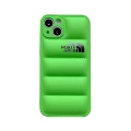 Bmj spray-painted down jacket phone case - north standard - green