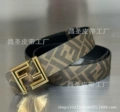 Style 9. classic three-dimensional gold buckle coffee with black bottom