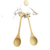 Cartoon Bamboo Spoon for Coffee, Ice Cream, Jam, Daily Use, High-Quality Dessert Spoon