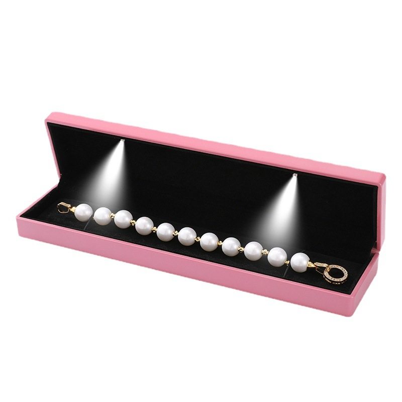 Creative Led Light Jewelry Box Ring Box Pendant Necklace Bracelet Box Spotlight Jewelry Box Lighting Jewelry Packaging Box
