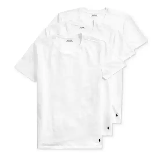 Polo Cross-Border Classic Style Pure Cotton T-Shirt Undershirt 1 Piece Round Neck Andov