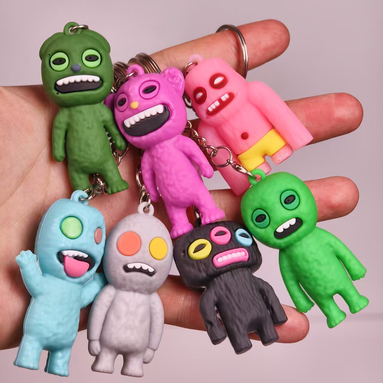 Cute Monster Figure Blind Box Teeth Trendy Toy Doll Gift Backpack Pendant Keychain Trendy Figure
