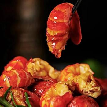 Spicy Crayfish Tail Heated Ready-To-Eat Cooked Shrimp Balls Without Head Crayfish Spicy and Fragrant 250g Boxed Wholesale