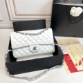 White silver buckle sheepskin