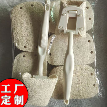 Natural loofah dish towel loofah pot brush cloth water melon pot brush decontamination non-stick oil hundred clean artifact can be changed head
