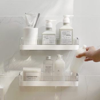 [Original] Bathroom Storage Rack Suction Cup Washbasin Wall Hanging Kitchen Bathroom Storage No Punching Original Wholesale