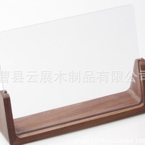 Spot Black Walnut Photo Frame Solid Wood Photo Frame Calendar Table Beech U-Shaped Base Wooden U-Shaped Photo Frame