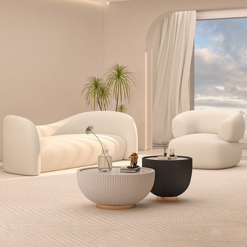 设计造型双人沙发客厅美容院宾馆出租房异形创意休闲沙发羊羔绒