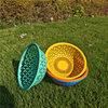 Drain Basket Plastic Cut Out Kitchen Household Vegetable Washing Basket Vegetable Basket Fruit Basket Round Drain Sieve