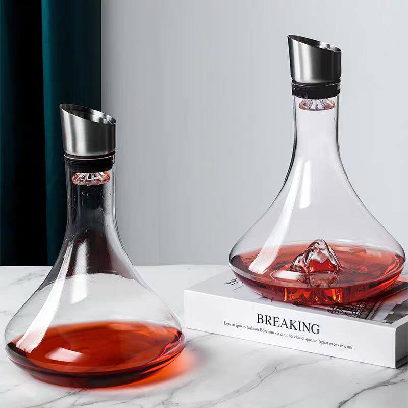 Kaiyao Iceberg Waterfall-Style Red Wine Quick Decanter Light Luxury High-End Crystal Household Commercial Grape Wine Dispenser
