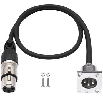 In-Stock Three-Core Xlr Female to D-Type Xlr Male 0.6m Floor Box Audio Cable D Type Xlr Male Xlr