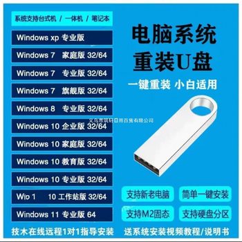 Computer Reinstallation System U Pure Version All-In-One Notebook Desktop Universal Pe Boot One-Click USB Disk